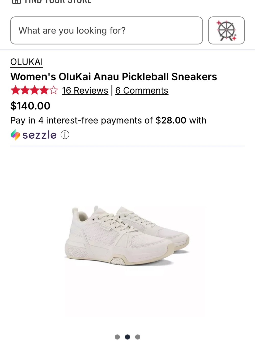 OluKai Women's Anau Pickleball Sneakers — Cream